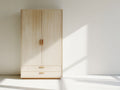 Kleiderschrank Holzwerkstoff 180x90x50 cm Natur und Weiß mit 2 Türen 2 Schubladen modernes Design Schlafzimmer